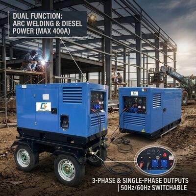 Denyo ähnlich 400A 600A 480Amperes Arc MMA MIG DC Schweißer Diesel Selbststarter Schweißgenerator