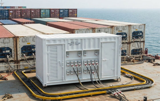Heavy Duty Marine Deck Power Pack 460V Reefer Stecker Steckdosen Dieselgenerator Thermo King Genset für Reefer Container Kaltkettenlogistik