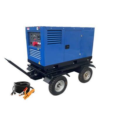 Schweißmaschine mit Mobilanhänger 800A 400A 430A 500Amp Dieselmotor 2 x 2 Personen Schweißgenerator