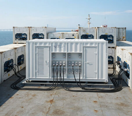 Offshore-Deck-Strom 40 Steckdosen 350kw 500kva 1000kw Container-Power Pack Generator 20ft 40ft Reefer Container Steckdosen ATS