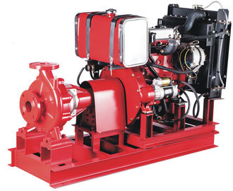 Wasserpumpe des Roheisen-Hochdruck-Dieselmotors 50kw für das einzelne Stadium der Feuerbekämpfung rostfrei